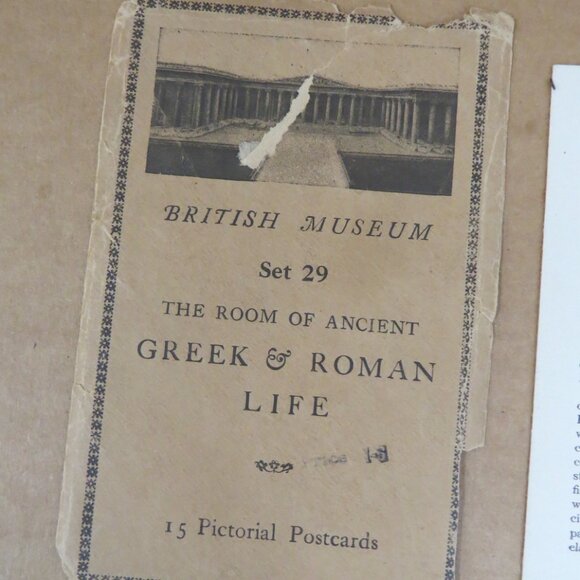 Lot of 9 British Museum Room of Ancient Greek & Roman Life Postcards Early 20th - Picture 2 of 10
